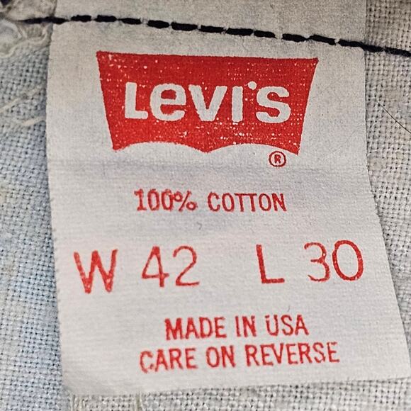 Levi's Vintage 90's Orange Tab  505 Jeans W42 L 30 Made in USA - Picture 8 of 15